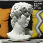 노르딕 스케치 석고 데이비드 인물 조각상 장식품 홈 거실 현관 TV 캐비닛 아트 장식 장식품 - 이미지 4