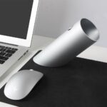 화이트 디자인 크리에이티브 메탈 기울어진 알루미늄 합금 원통형 펜홀더 심플 데스크탑 수납 사무용품 - 이미지 2