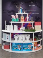 나카시마 디스플레이 캐비닛 원형 디스플레이 캐비닛 가방 신발 화장품 선물 모자 및 아동 제품 디스플레이 캐비닛 나무 디스플레이 선반 - 이미지 2