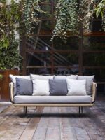 안뜰 야외 홈스테이 소파 방수 선크림 라탄 의자 싱글 거실 와비사비 스타일 레저 야외 발코니 가구 - 이미지 5