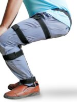 착용형 투명의자 인터넷 셀럽 의자 없는 의자 벨크로 파워 어시스트 시트 고품질 스테인리스 스틸 - 이미지 5