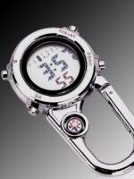 휴대용 우주인 전자 시계 등산 버클 시계 야외 스포츠 걸이 시계 작업 공부 간호사 시계 스트랩 나침반 - 이미지 2