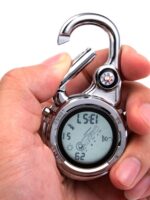 휴대용 우주인 전자 시계 등산 버클 시계 야외 스포츠 걸이 시계 작업 공부 간호사 시계 스트랩 나침반 - 이미지 3