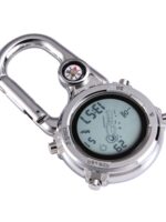 휴대용 우주인 전자 시계 등산 버클 시계 야외 스포츠 걸이 시계 작업 공부 간호사 시계 스트랩 나침반 - 이미지 4