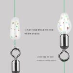 Aohu Big Thing 엉킴 방지 콩 실리콘 스페이스 콩 낚싯줄 감기 방지 메인 라인 액세서리 8자형 링 슬리브 Big Thing 콩 - 이미지 4