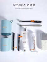 세척컵 휴대용 칫솔컵 여행용 칫솔 치약 보관함 학생 커플 구강세척컵 노르딕 스타일 - 이미지 5