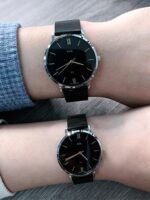 카시오 커플 시계 남녀 공용 초박형 시계 한 쌍, 발렌타인데이에 친구에게 선물하기 좋은 Heart of Darkness Poseidon Limited Edition