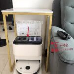 청소 로봇 동반자 수족관 세탁기 대리석 선반 구름 고래 ecbos 소형 선반 데스크탑 사이드 테이블 - 이미지 2