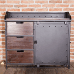 미국 레트로 다이닝 캐비닛 사이드보드 수납 캐비닛 주문 제작 소형 와인 캐비닛 레트로 레스토랑 티 테이블 찬장 - 이미지 5