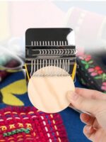 새로운 소형 직조기 도구 DARNING 핸드메이드 개인화 직조기 미니 버전 직기 방적 - 이미지 3