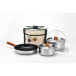 플레이어 장비 스노라인 스노라인 5겹 스테인리스 캠핑 셀프드라이빙 홈 멀티인용 캠핑 냄비 세트 - 이미지 3