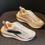 여성용 정품 가죽 와플 포레스트 검프 슈즈 슈퍼 핫 2025년 신상품 가볍고 다재다능한 두꺼운 밑창 캐주얼 스포츠 아빠 슈즈