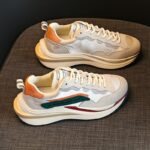 여성용 정품 가죽 와플 포레스트 검프 슈즈 슈퍼 핫 2025년 신상품 가볍고 다재다능한 두꺼운 밑창 캐주얼 스포츠 아빠 슈즈 - 이미지 2