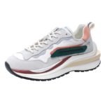 여성용 정품 가죽 와플 포레스트 검프 슈즈 슈퍼 핫 2025년 신상품 가볍고 다재다능한 두꺼운 밑창 캐주얼 스포츠 아빠 슈즈 - 이미지 5