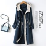 이탈리아 외국 무역 통관 통관 가격 인하 코드 꼬리 단일 꼬리 상품 가축 상품 후드 끈 허리 윈드브레이커 재킷 - 이미지 2