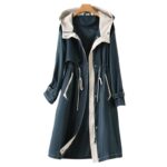 이탈리아 외국 무역 통관 통관 가격 인하 코드 꼬리 단일 꼬리 상품 가축 상품 후드 끈 허리 윈드브레이커 재킷 - 이미지 5