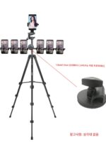 멀티폰 라이브 방송 브라켓 액세서리 삼각대 멀티로우 휴대용 2/4/6 듀얼 포지션 멀티 포지션 메탈 크로스바 - 이미지 2