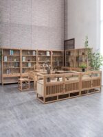 견고한 목재 보석 진열장 느릅나무 유리 진열장 옥 보석 부티크 선반 진열장 중국식 섬 벽장 - 이미지 5