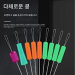 매우 타이트한 경쟁력 있는 실리콘 스페이스 빈 4+3+2 벌크 플랫 헤드 7+2 크리스탈 섀도리스 위장 낚시 소형 액세서리 - 이미지 2