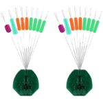 매우 타이트한 경쟁력 있는 실리콘 스페이스 빈 4+3+2 벌크 플랫 헤드 7+2 크리스탈 섀도리스 위장 낚시 소형 액세서리 - 이미지 5