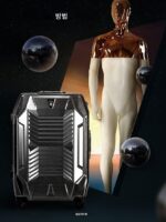 APESBONE 인터넷 셀럽 가방 개인 여행 가방 소녀 및 소년 2024 28인치 인기 범용 휠 - 이미지 2