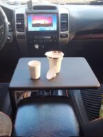 자동차 노트북 스탠드 식탁 자동차 접이식 테이블 메인 및 부조종사 사무실 공부 테이블 - 이미지 4