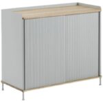 홈 노르딕 크리에이티브 다이닝 사이드보드 모델 룸 디자이너 디자인 수납 캐비닛 미니멀리스트 티 캐비닛 슬라이딩 도어 사이드보드 - 이미지 5