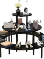 나카시마 디스플레이 캐비닛 원형 디스플레이 캐비닛 가방 신발 화장품 선물 모자 및 아동 제품 디스플레이 캐비닛 나무 디스플레이 선반 - 이미지 5