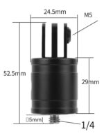 스포츠 카메라 짐벌 커넥터 GOPRO10/9/8 DJI 360° 회전 조절식 짐벌 베이스 브라켓 액세서리 - 이미지 3