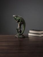 카멜레온 도마뱀 시뮬레이션 동물 장식 호텔 유럽 스타일 홈 거실 정원 TV 캐비닛 공예 장식 - 이미지 3