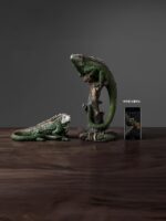 카멜레온 도마뱀 시뮬레이션 동물 장식 호텔 유럽 스타일 홈 거실 정원 TV 캐비닛 공예 장식 - 이미지 4