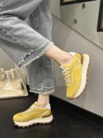 여성용 아빠화 한국 버전, 정품 가죽 두꺼운 밑창 여행화, 2024년 봄 신상 포레스트 검프화, 다재다능한 스포츠 캐주얼화 트렌드 - 이미지 2