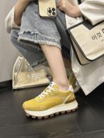 여성용 아빠화 한국 버전, 정품 가죽 두꺼운 밑창 여행화, 2024년 봄 신상 포레스트 검프화, 다재다능한 스포츠 캐주얼화 트렌드 - 이미지 5