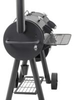 가정용 기차 스토브 흡연기 야외 숯불 바베큐 스토브 빌라 바베큐 스토브 상업용 미국산 과일 나무 흡연기 - 이미지 3