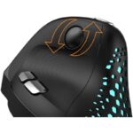 다채로운 M618XSD Explorer 무선 엄지 수평 스크롤 휠 인체공학적 3모드 충전식 수직 마우스 - 이미지 4