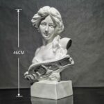 친누 수지 조각상 모델 룸 심플 와인 캐비닛 석고 머리 부드러운 장식 예술 작품 사무실 장식 대형