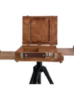 고급 목재 미니 다기능 야외 여행 미술 스케치 수채화 유화 상자 휴대용 보관 그림판 그림 상자 - 이미지 5