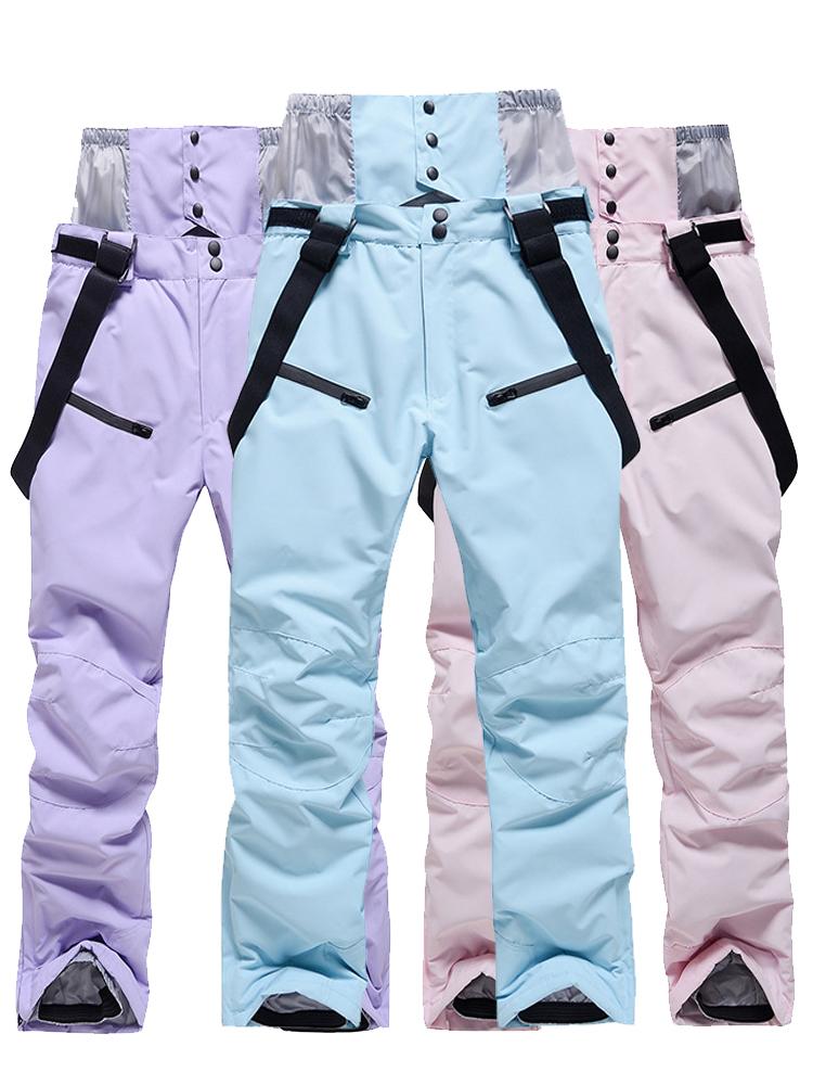 main_656238337732_0-1 남성 및 여성용 스키 바지 두꺼워진 방풍 방수 통기성 커플 스타일 따뜻하고 내마모성 겨울 싱글 보드 더블 보드 비브 스노우 바지 - 이미지 1