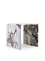 이탈리아 미니멀리스트 수입 불가리 블루 천연 럭셔리 스톤 사이드 테이블 소형 아파트 디자이너 아트 스퀘어 사이드 테이블 홈 - 이미지 2