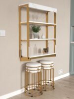 작은 가정에서 사용하기에 적합한 다기능 벽걸이 접이식 식탁 벽걸이 선반은 식탁 걸이 공간을 차지하지 않습니다. - 이미지 4