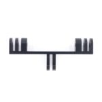 스포츠 카메라 더블 헤드 브라켓 금속 크로스바 고프로 디지 이 필 라이트 듀얼 카메라 어댑터 액세서리 - 이미지 2