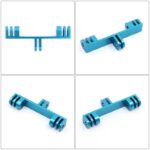 스포츠 카메라 더블 헤드 브라켓 금속 크로스바 고프로 디지 이 필 라이트 듀얼 카메라 어댑터 액세서리 - 이미지 5