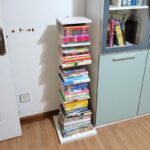 공간 차지 안하는 책장, 바닥 수납 선반, 심플, 공간 절약, 좁은 선반, 거실, 경제적인 보이지 않는 책장 - 이미지 3