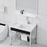 발코니 세탁실 풀 스테인리스 스틸 세면대 통합 세면대 변기 세면대 세면대 싱크대 홈 세탁대 - 이미지 3