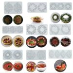 새로운 홀로우 리프 화환 크리에이티브 분자 요리 플레이팅 장식 꾸밈 바삭바삭한 실리콘 몰드 레이스 몰드 - 이미지 4