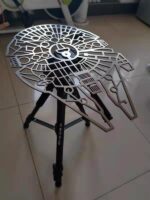 야외 캠핑 장비 스테인리스 스틸 스타워즈 밀레니엄 팔콘 다기능 테이블 바베큐 트레이 삼각대 데스크탑 - 이미지 3