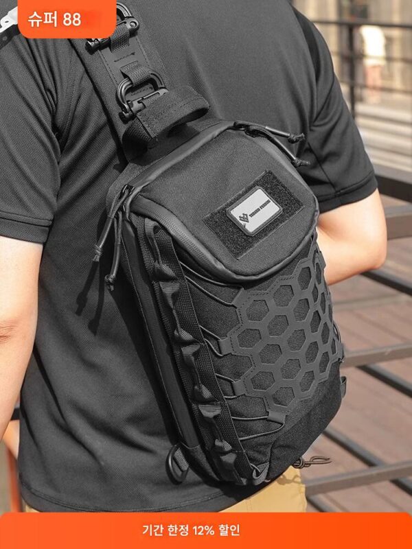 다기능 크로스바디 백 기능성 가슴 가방 남성 여행 전술 빠른 대응 백팩 야외 방수 핸드백