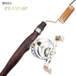 EMMROD 스테인리스 스틸 바다 래프트 얼음낚싯대 초단형 원목 손잡이 낚싯대 FZ-SP - 이미지 3