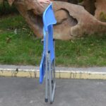 대형 교육용 의자, 쓰기 보드 컨퍼런스 리포터 플라스틱 접이식 의자 통합 테이블 교육용 쓰기 사무실 플라스틱 스틸 - 이미지 2