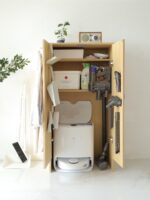 하우스키핑 캐비닛 윤징 에코백스 청소도구 진공 청소기 기지국 랙 스위핑 로봇 수납 캐비닛